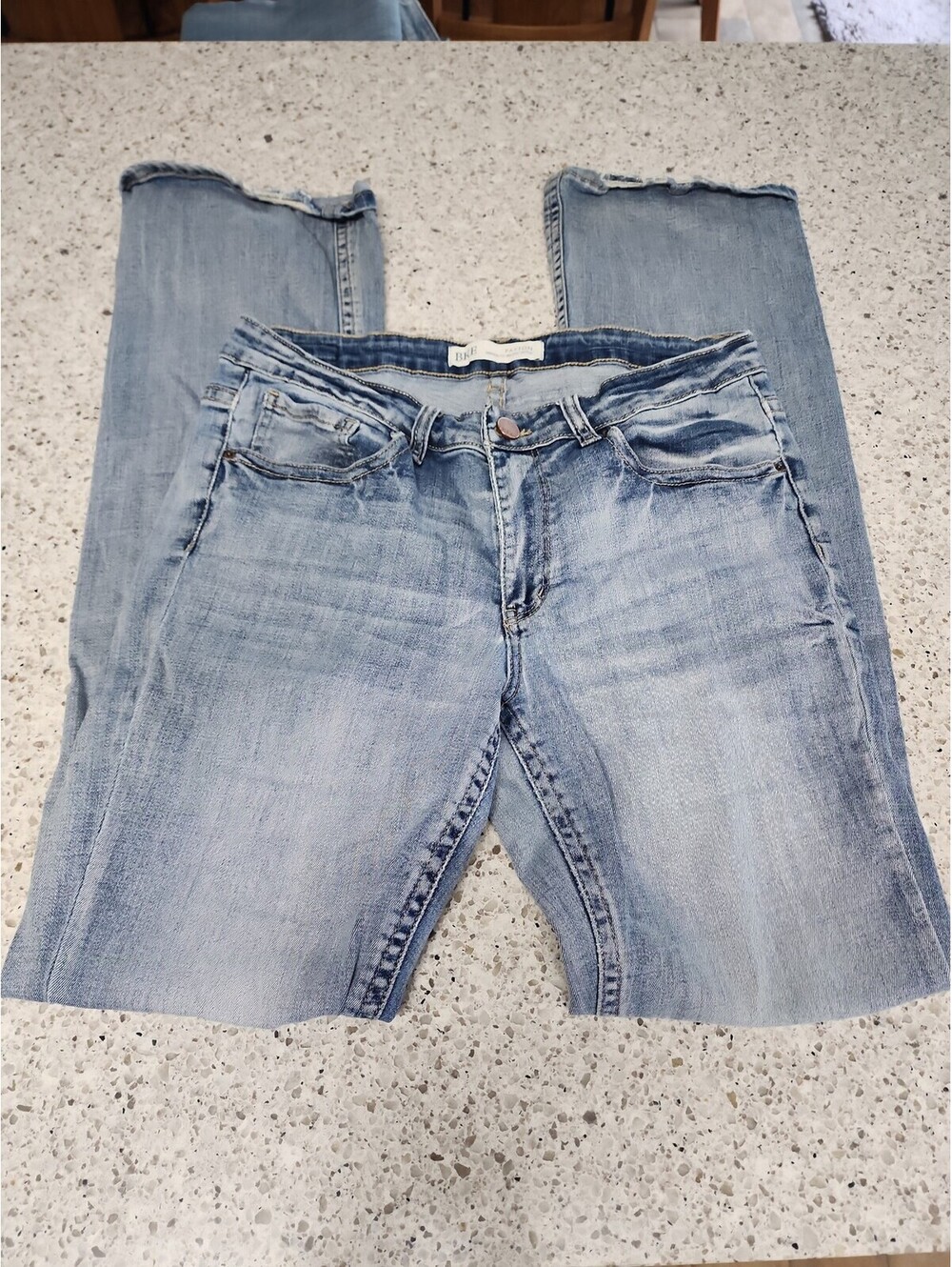 Buckle bootcut jeans